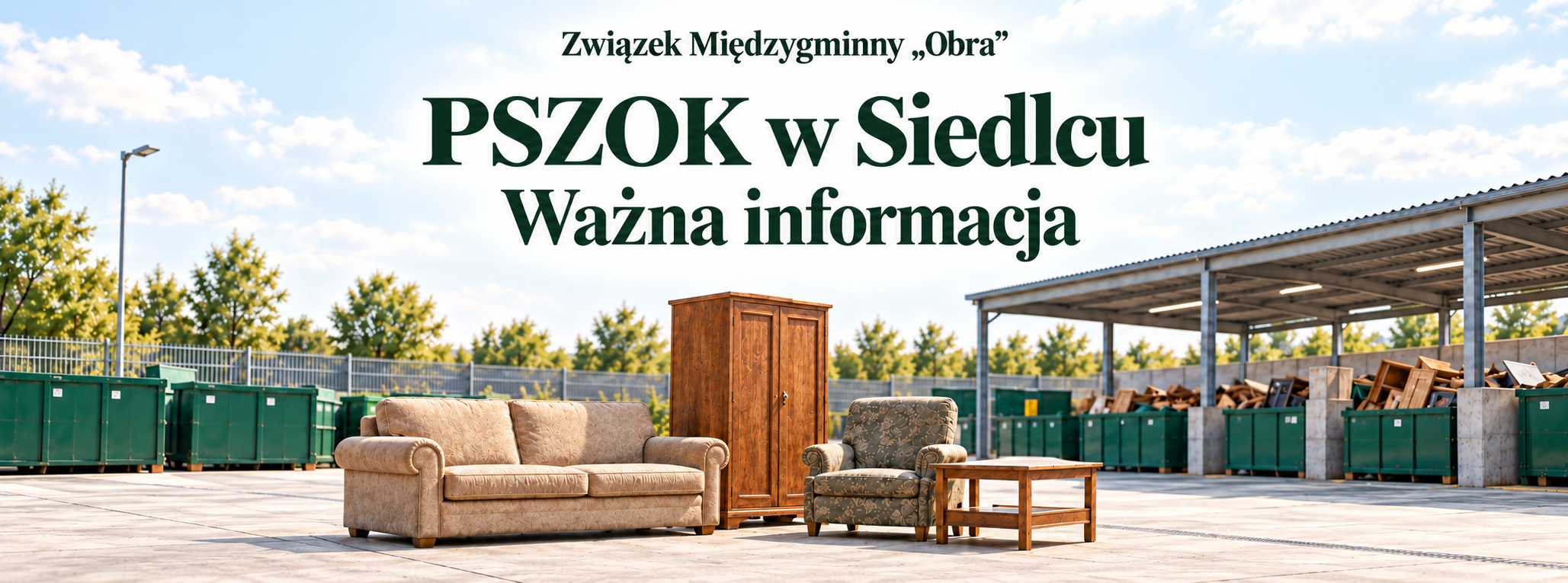 📢 Ważna informacja – PSZOK w Siedlcu